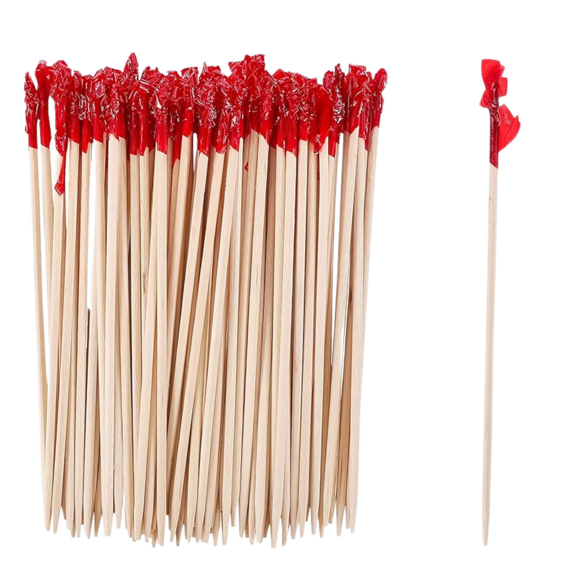 Red 2.5" Fancy Party Picks:200 Pack Kitchen Catalog,Cocktail Picks BBQ Event catalog Party Decorations product detail image