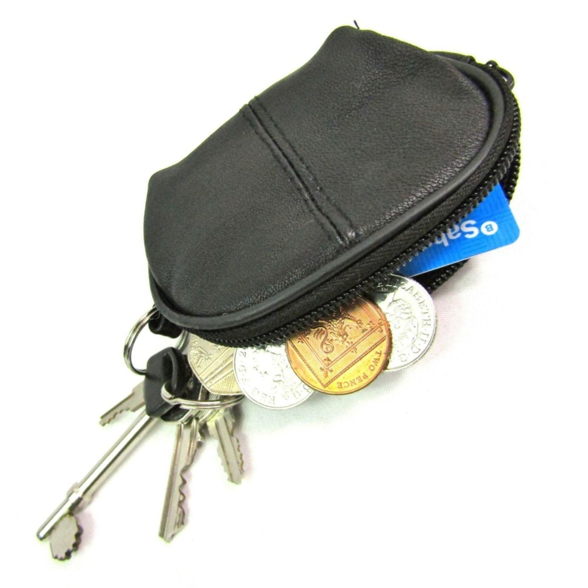 Coin Bag with Key Chain Pouch for Coins and Small Essentials: 1 Pack COIN PURSE size and feature image