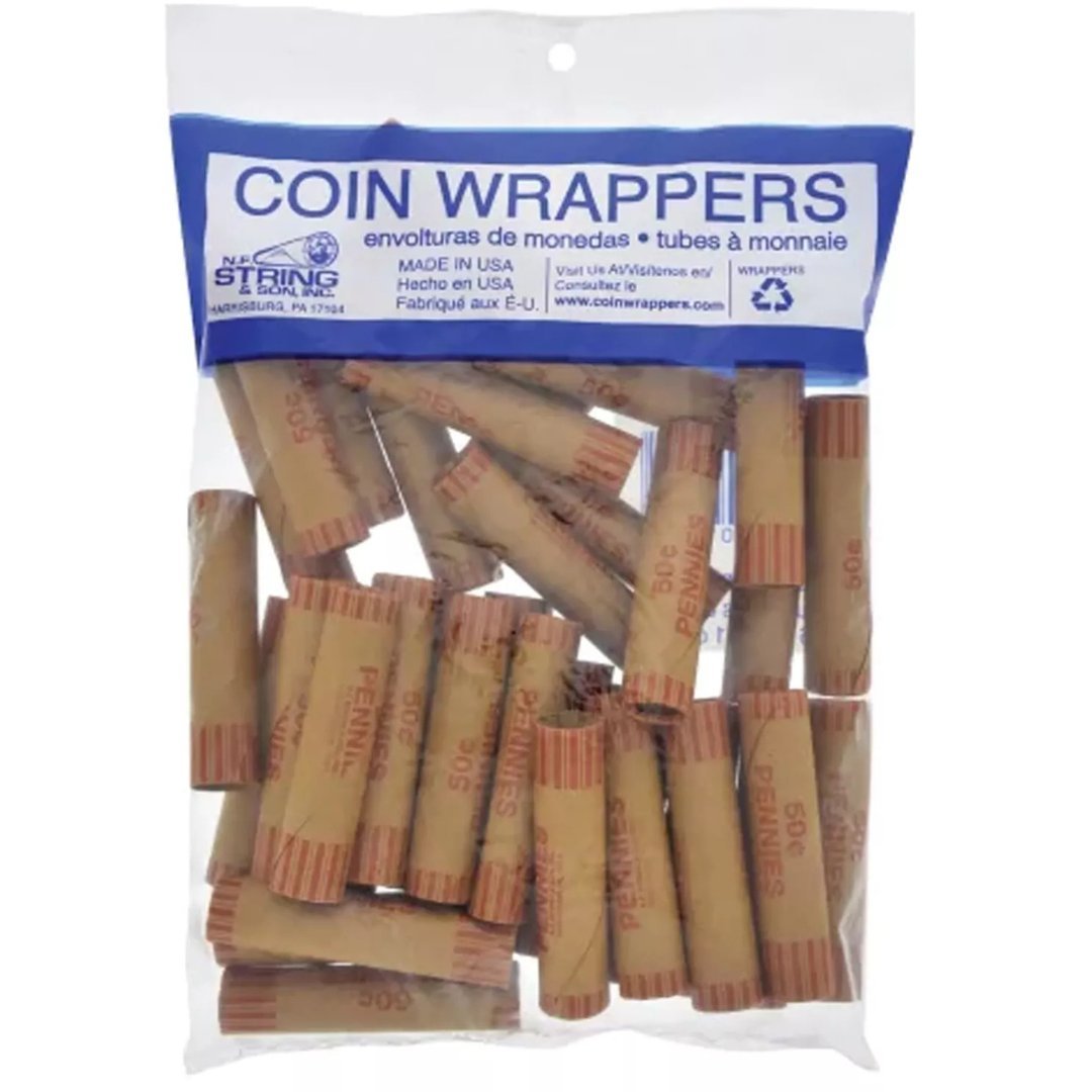 Coin Wrappers: 36CT Paper Coin Wrappers & Bill Straps office size and feature image