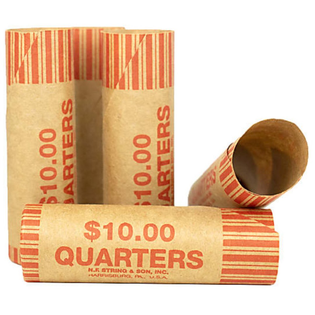 Coin Wrappers: 36CT Paper Coin Wrappers & Bill Straps office product image 9