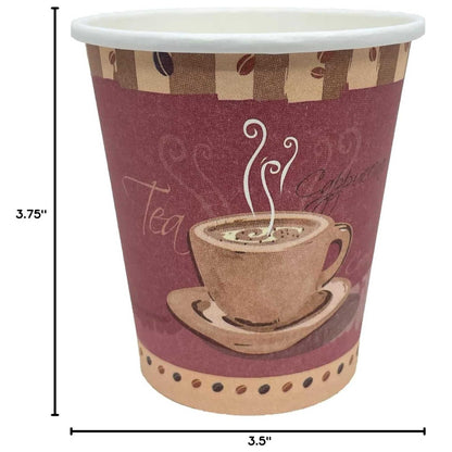 Colored Heaven Hot Cups with Black Lids