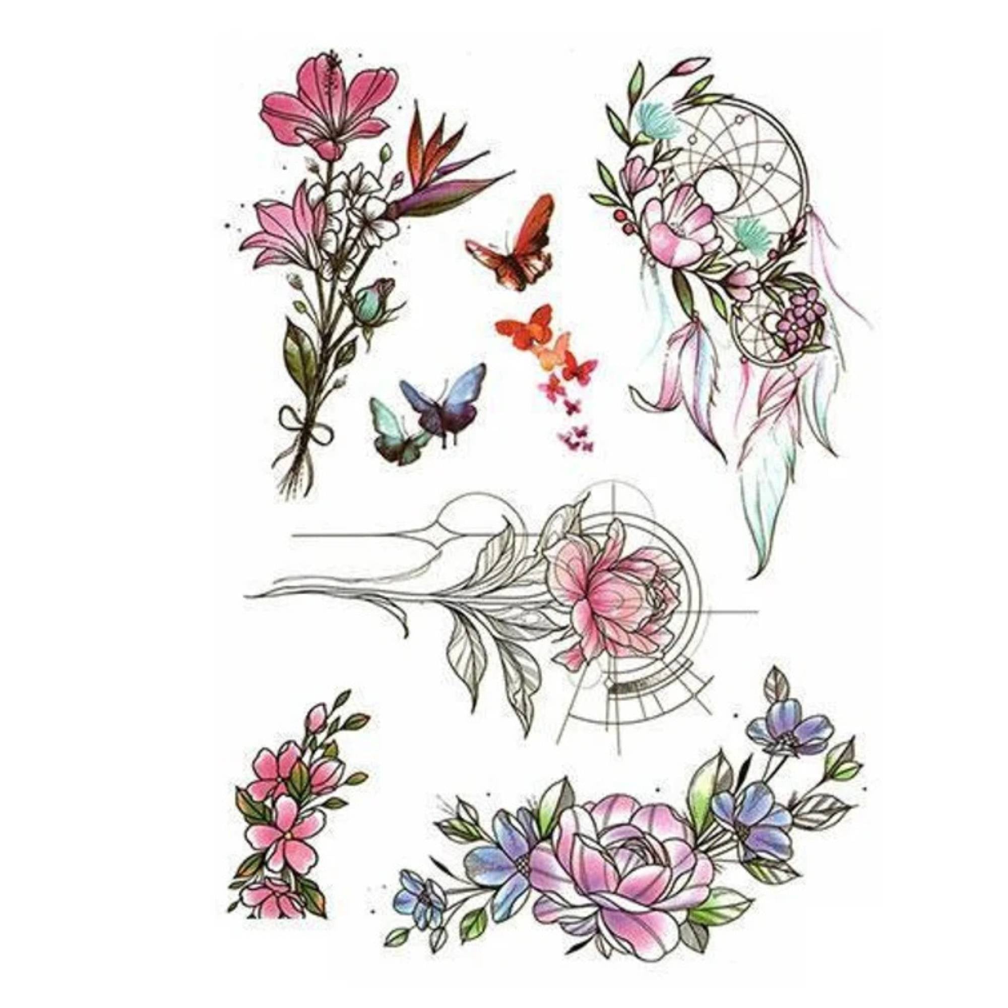 Colored Semi Permanent /Temporary Long Lasting Tattoo for Kids: 1 Pack Temporary Tattoos Tattos product image 10