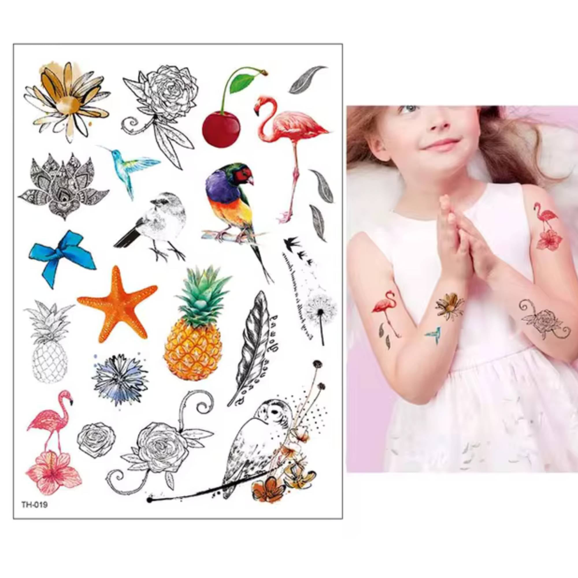 Colored Semi Permanent /Temporary Long Lasting Tattoo for Kids: 1 Pack Temporary Tattoos Tattos product image 5