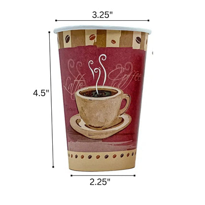 10oz Colored Heaven Hot Cups with Black Lids