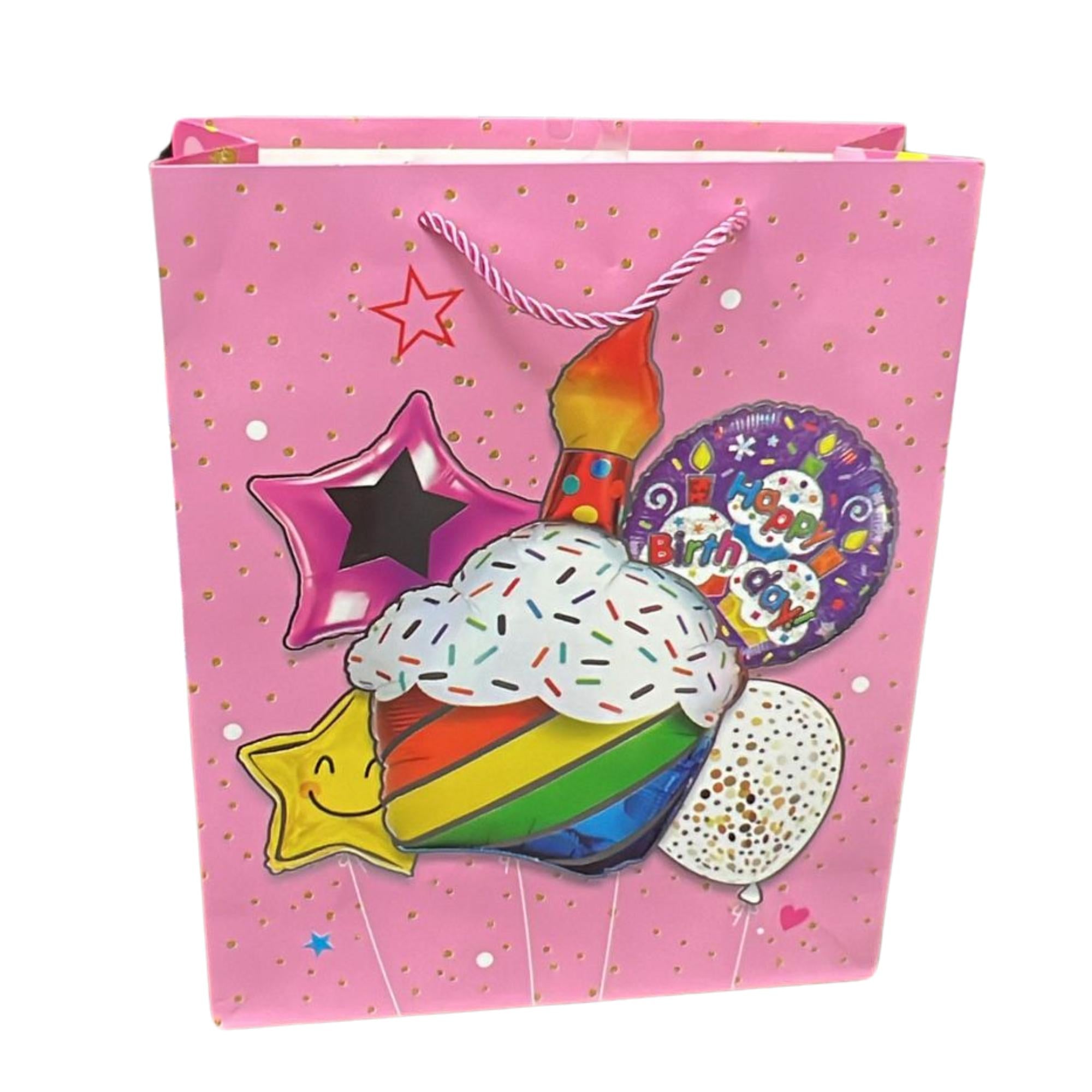 Bright Colorful Happy Birthday 10x13 Gift Bag: 1 Pack Gift Bags product image 12