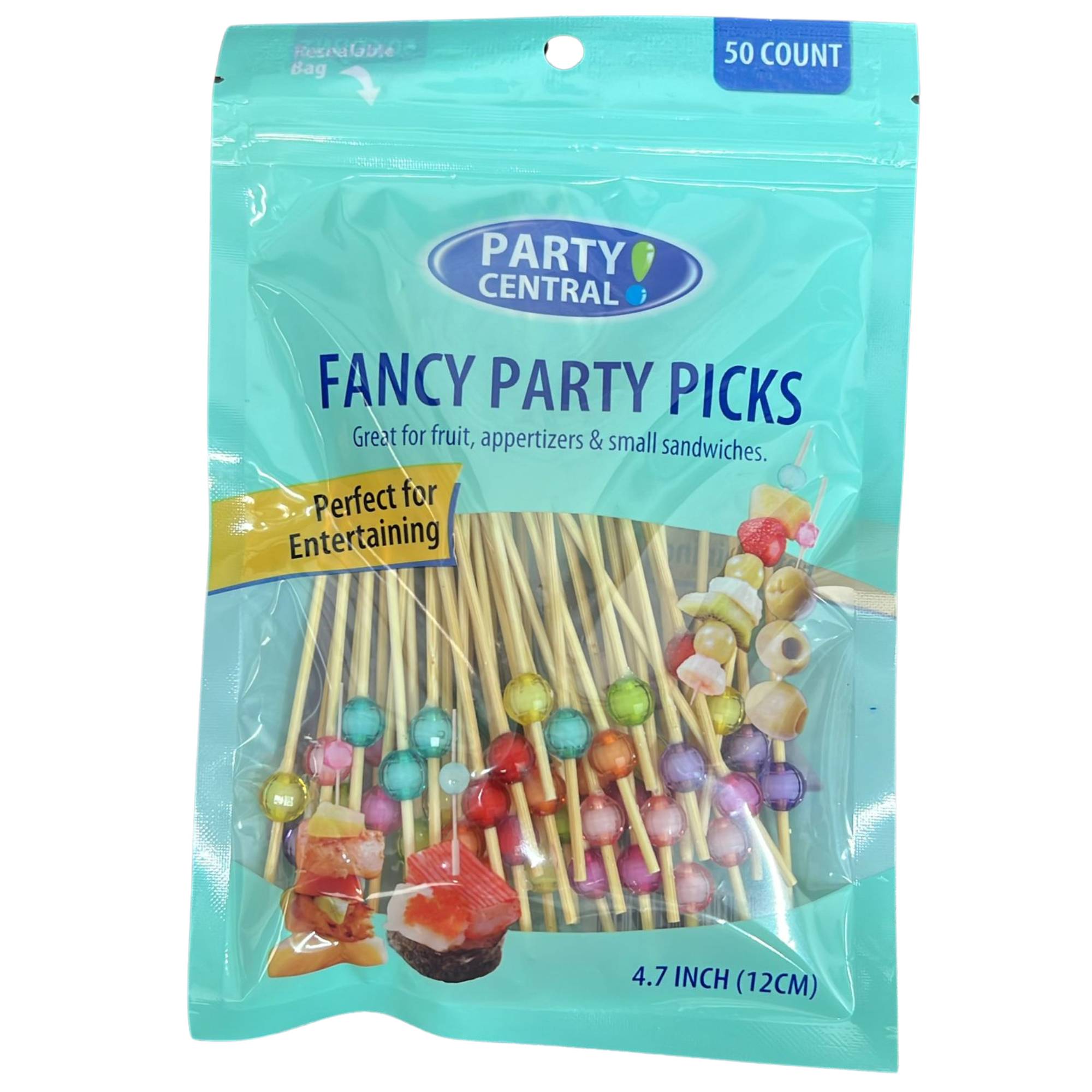 Colorful 4.7" Pearl Cocktail Picks:50 Pack Kitchen Catalog,Cocktail Picks BBQ Event catalog Party Decorations main product