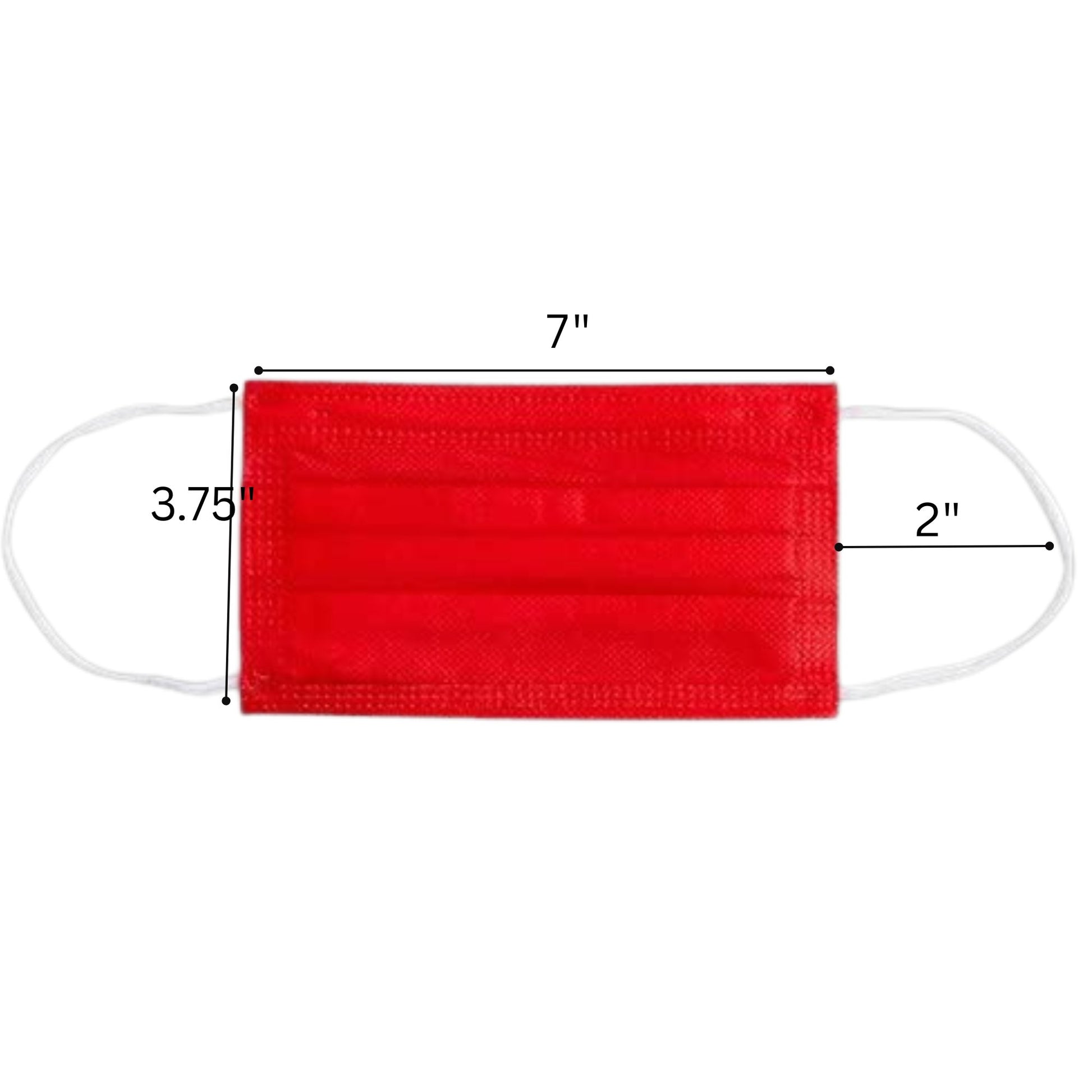 Disposable 3-Ply Face Masks with Elastic Earloops