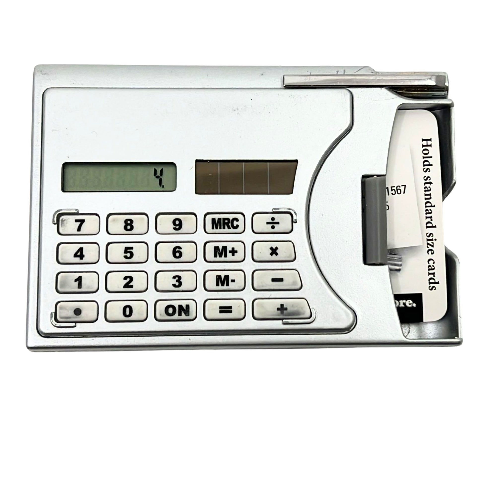  Compact Calculator with Cardholder and Pen
