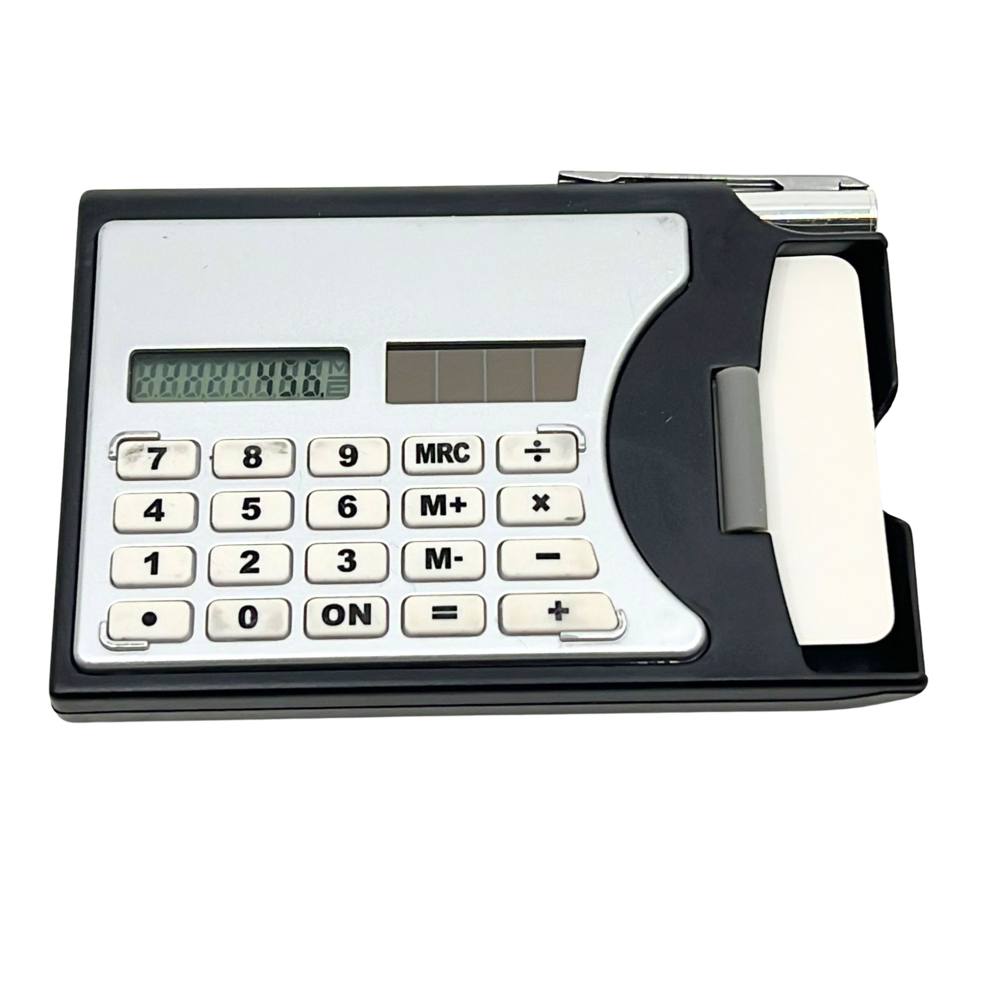 3 in 1 Compact Calculator with Cardholder and Pen: 2 Pcs Set calculator School size and feature image
