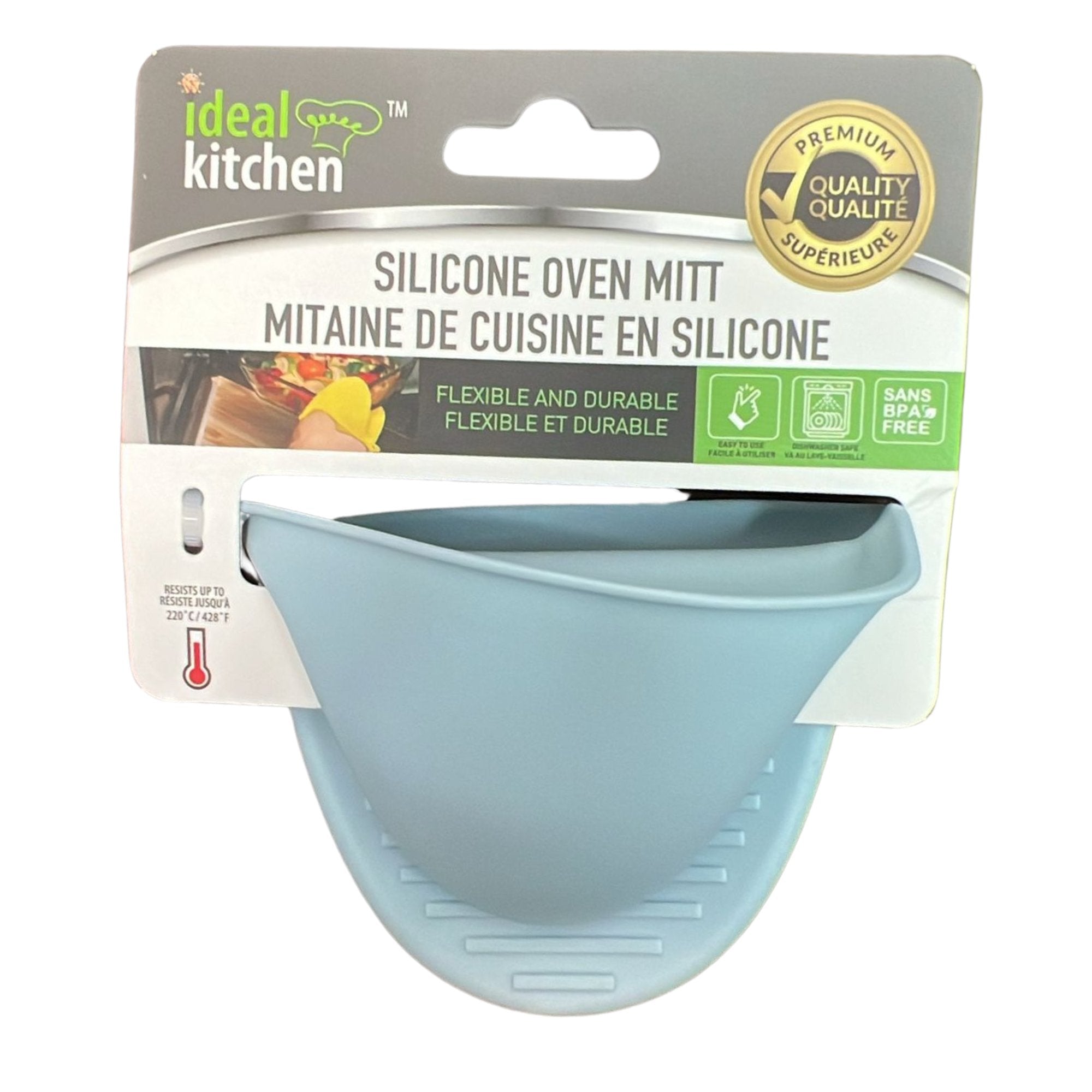 Silicone Oven Heat Resistant Mini Potholders Mitts: 1 Pair Oven Mitts & Pot Holders lifestyle use image