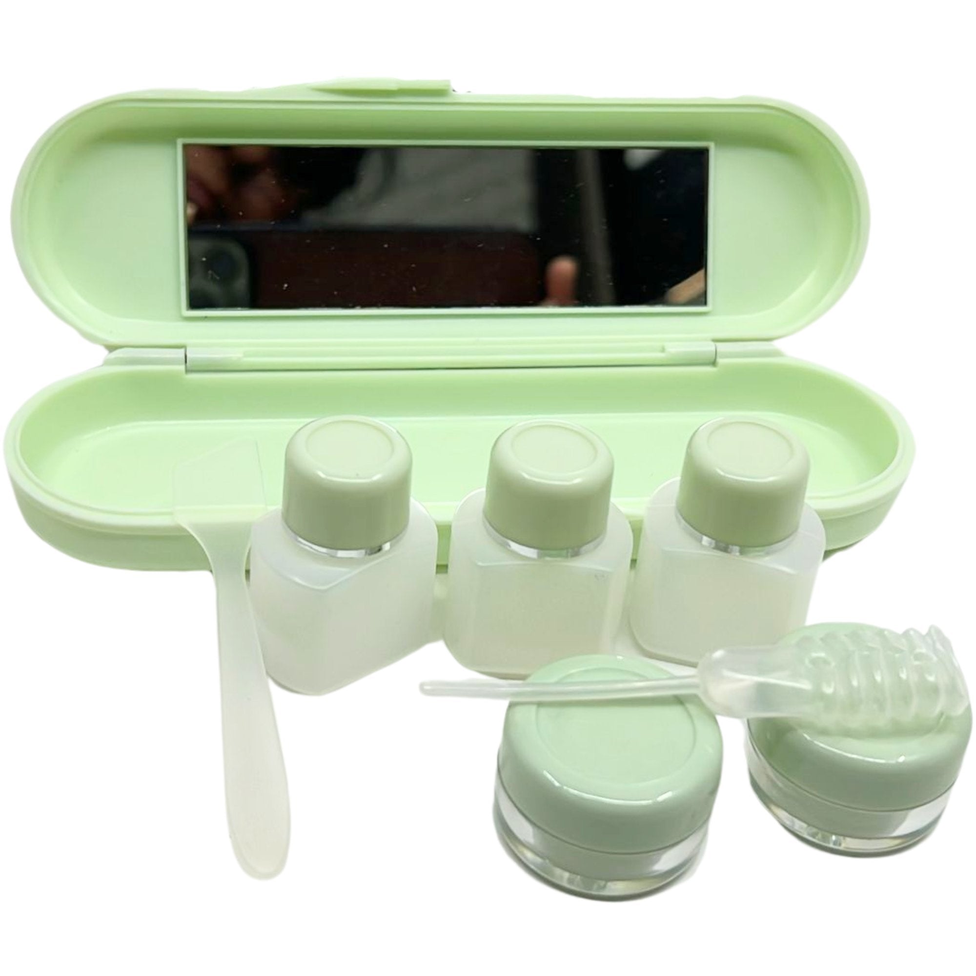 All in One Beauty Contact Lens Case Travel Kit: 6 Pcs Set makeup tools set Holidays Gift Tools main product image