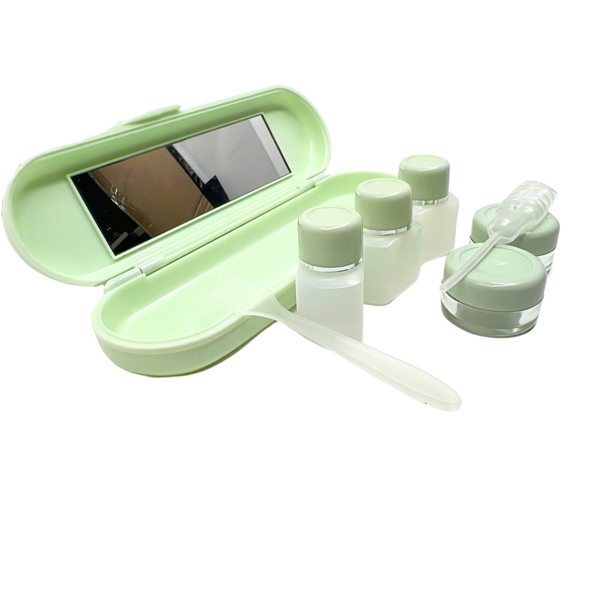 All in One Beauty Contact Lens Case Travel Kit: 6 Pcs Set makeup tools set Holidays Gift Tools size and feature image