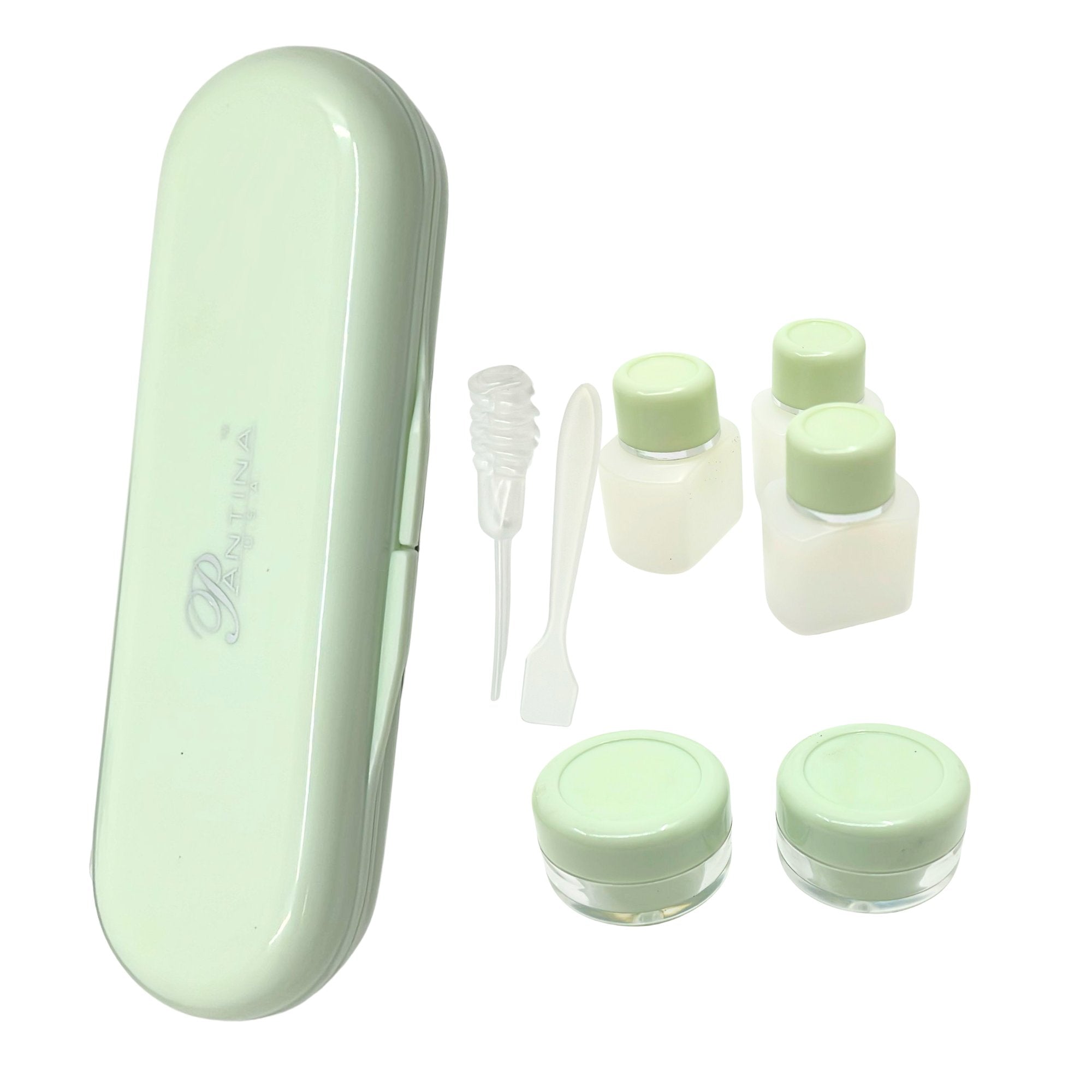 All in One Beauty Contact Lens Case Travel Kit: 6 Pcs Set makeup tools set Holidays Gift Tools lifestyle use image