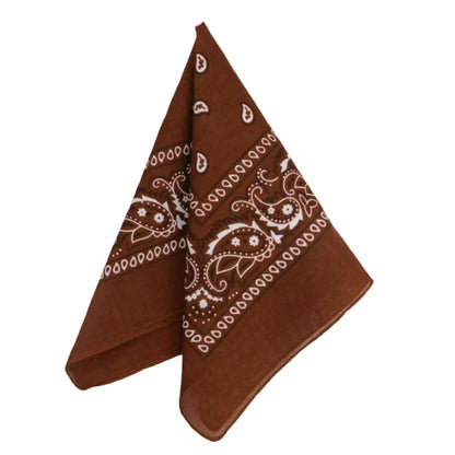 Unisex  Paisley Pattern 100% Cotton Bandana Head or Neck Scarf