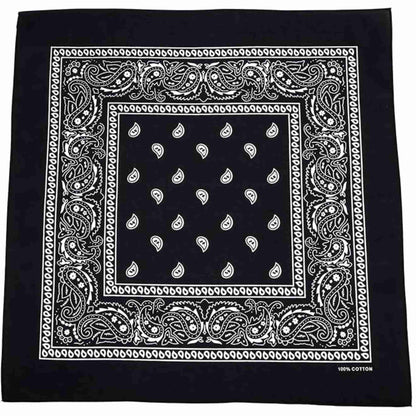 Unisex  Paisley Pattern 100% Cotton Bandana Head or Neck Scarf