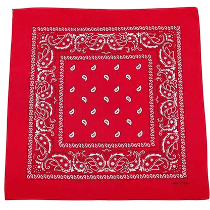 Unisex  Paisley Pattern 100% Cotton Bandana Head or Neck Scarf