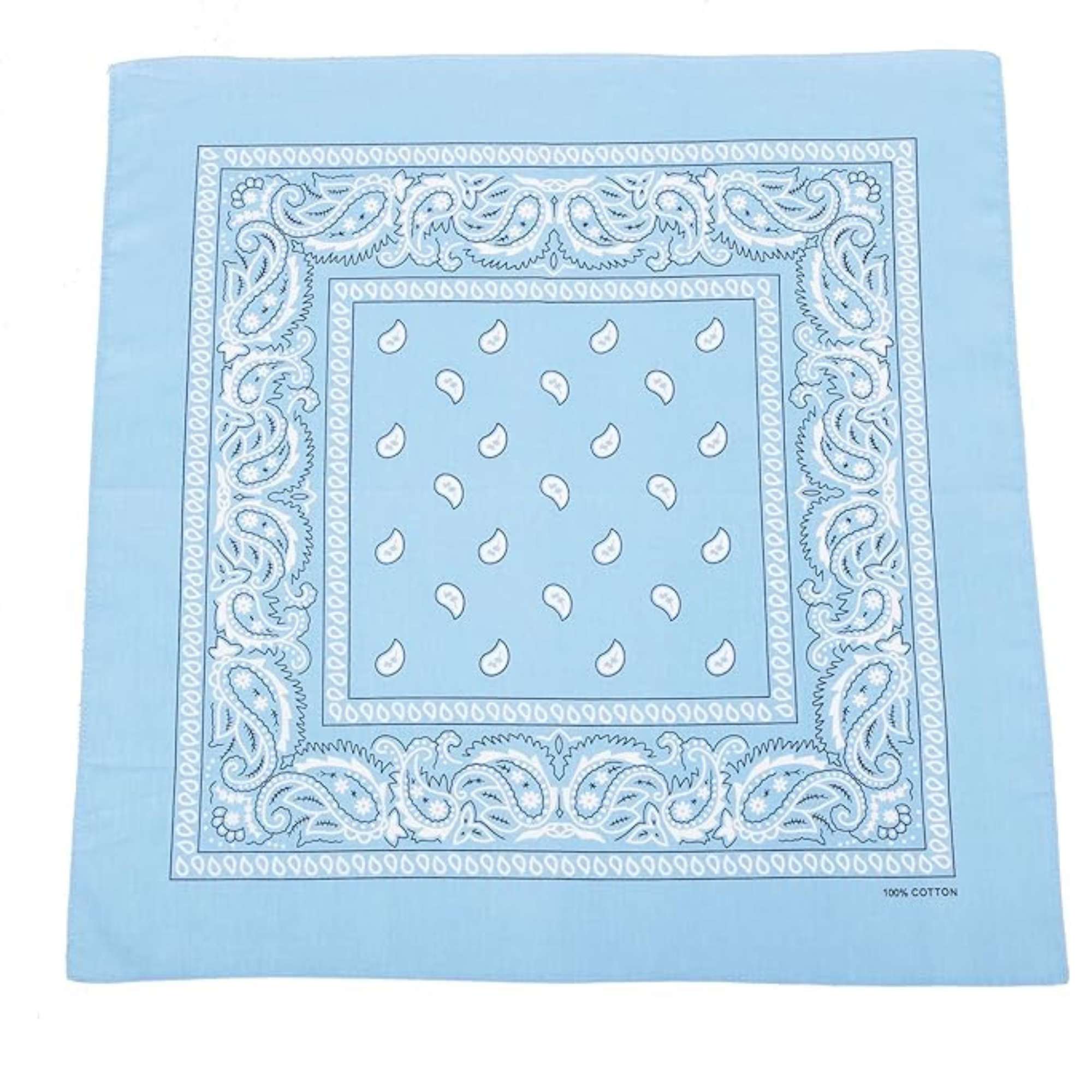 Unisex Paisley Pattern 100% Cotton Bandana Head or Neck Scarf: 1 Pack Bandana, Novelty & Souvenir Catalogs & Headties