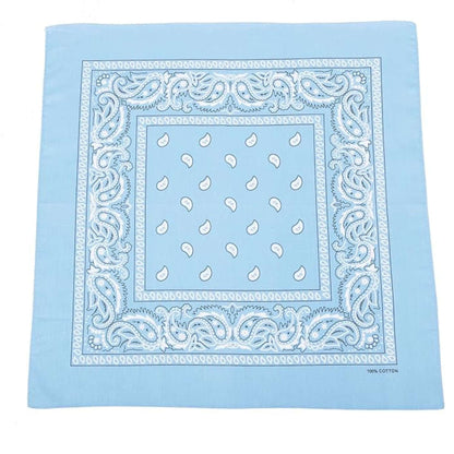 Unisex  Paisley Pattern 100% Cotton Bandana Head or Neck Scarf