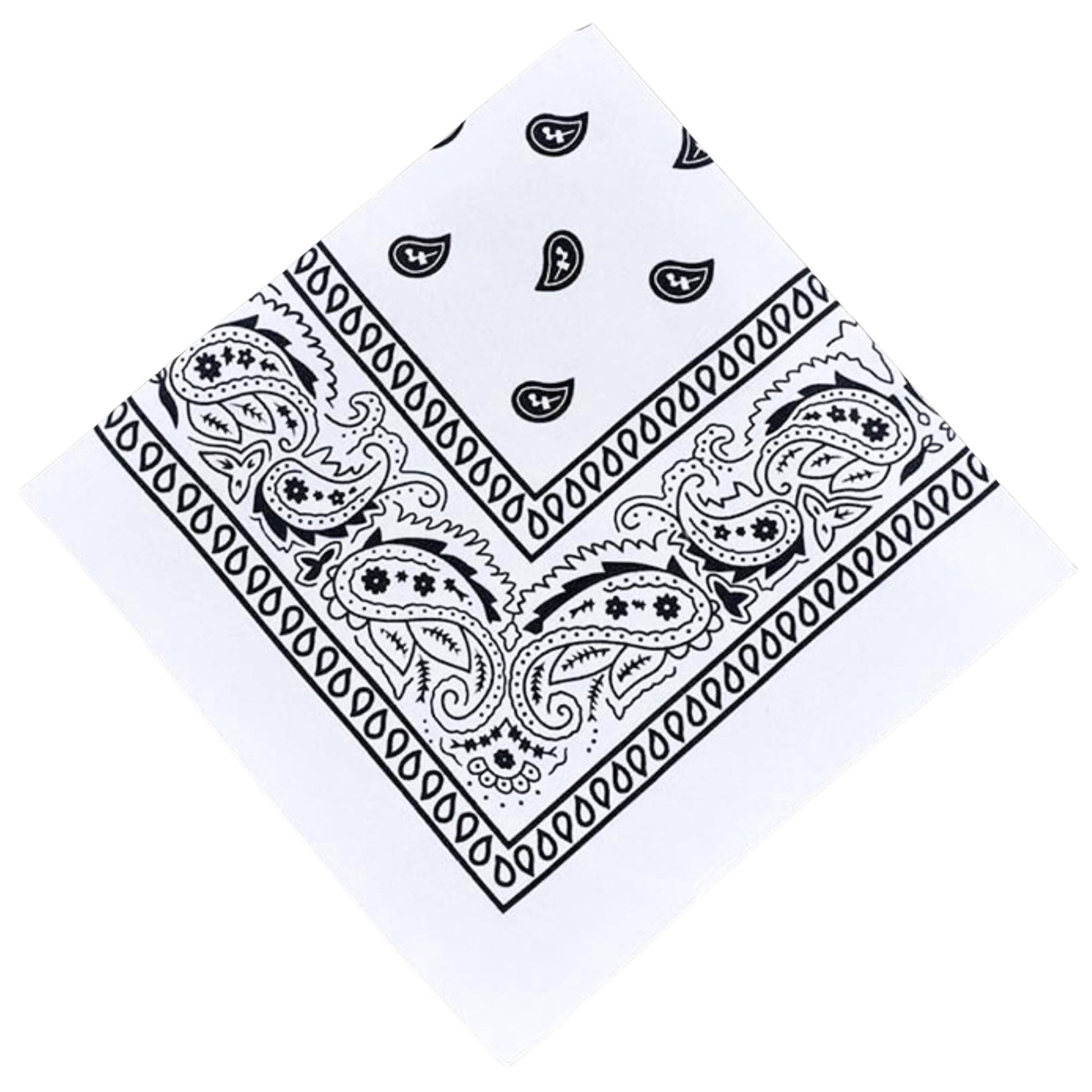 Unisex  Paisley Pattern 100% Cotton Bandana Head or Neck Scarf