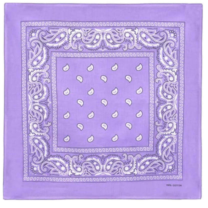 Unisex  Paisley Pattern 100% Cotton Bandana Head or Neck Scarf