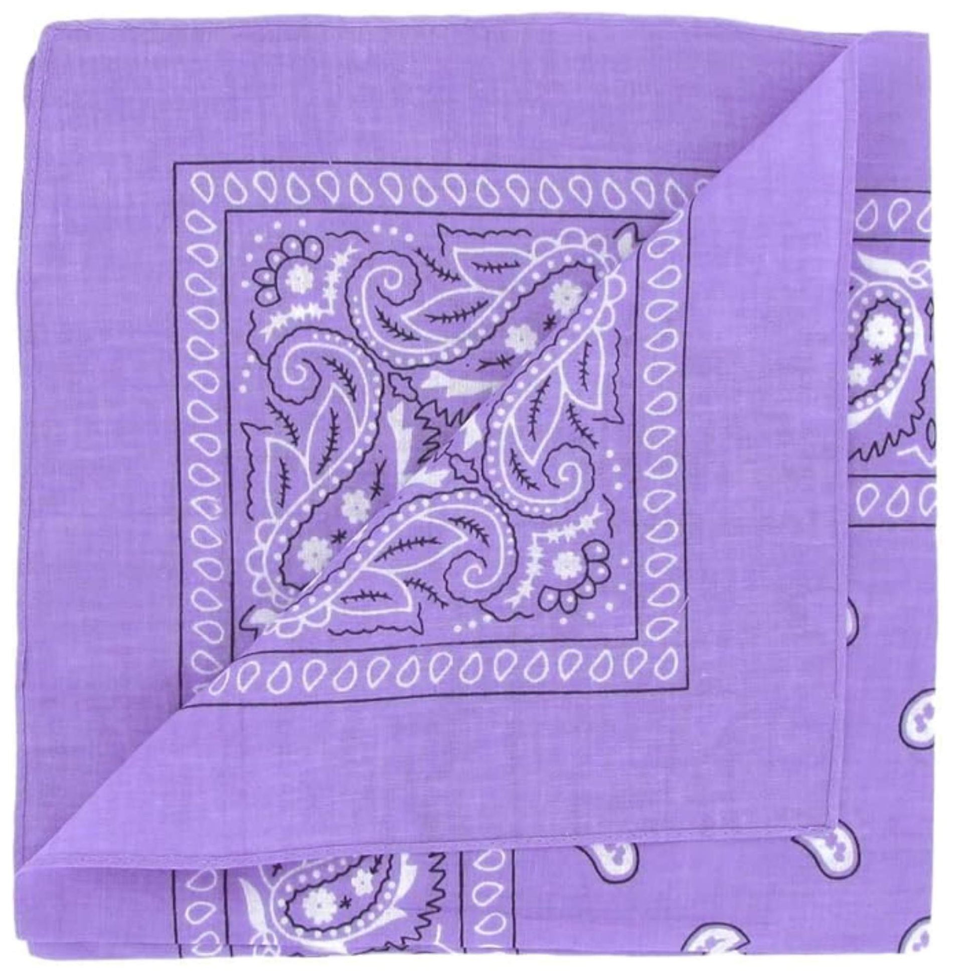 Unisex  Paisley Pattern 100% Cotton Bandana Head or Neck Scarf