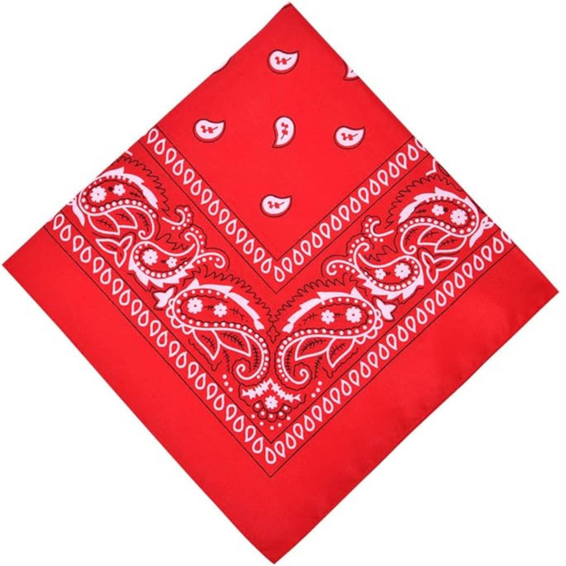 Unisex  Paisley Pattern 100% Cotton Bandana Head or Neck Scarf