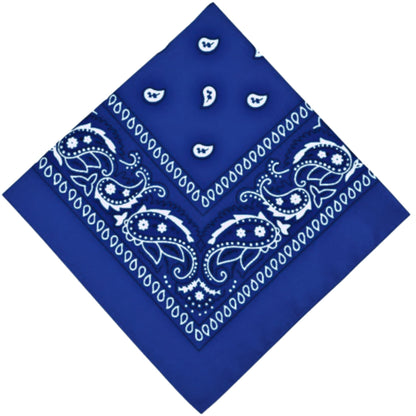 Unisex  Paisley Pattern 100% Cotton Bandana Head or Neck Scarf