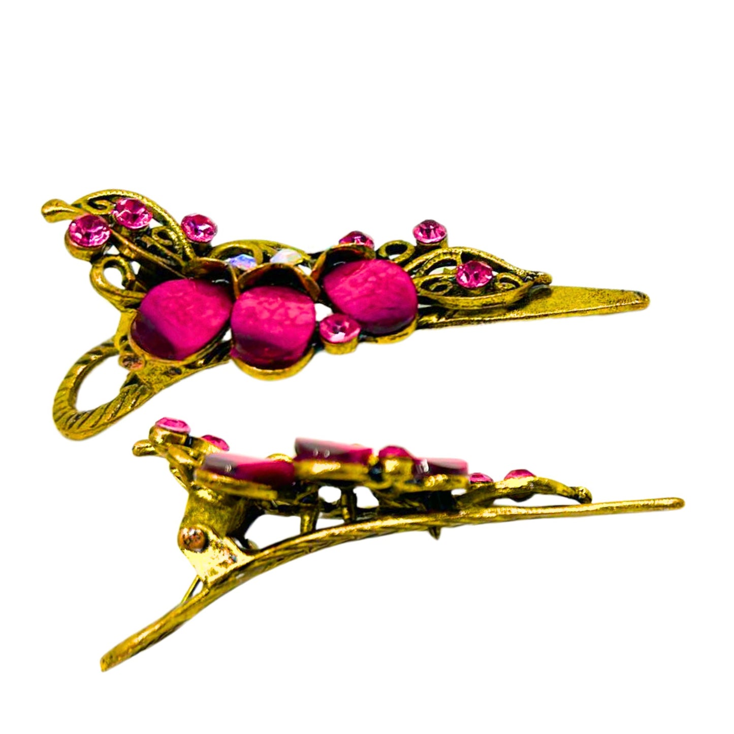 Vintage Hair Clip with Precious Stones