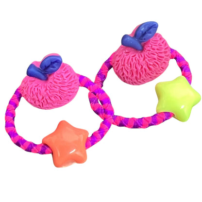Pair of Small Apple-Shaped Hair Bands