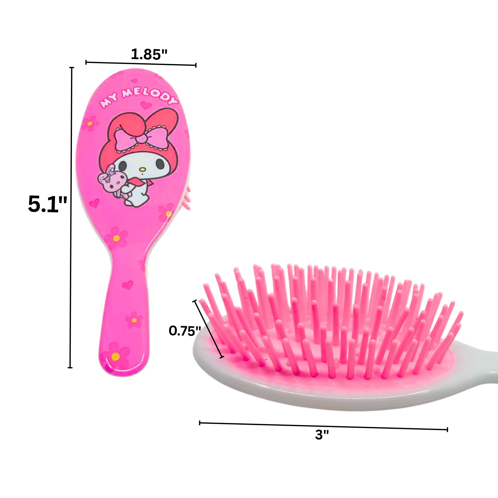 Cartoon Character Detangler Hair Brushes for Girls: 1 Pack Holiday Gift Kids Hair product detail image