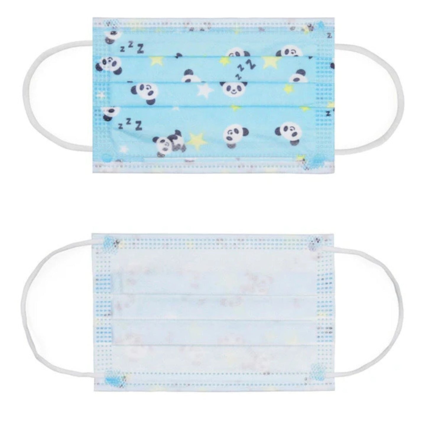 Panda Print Kids 3-Layer Face Masks