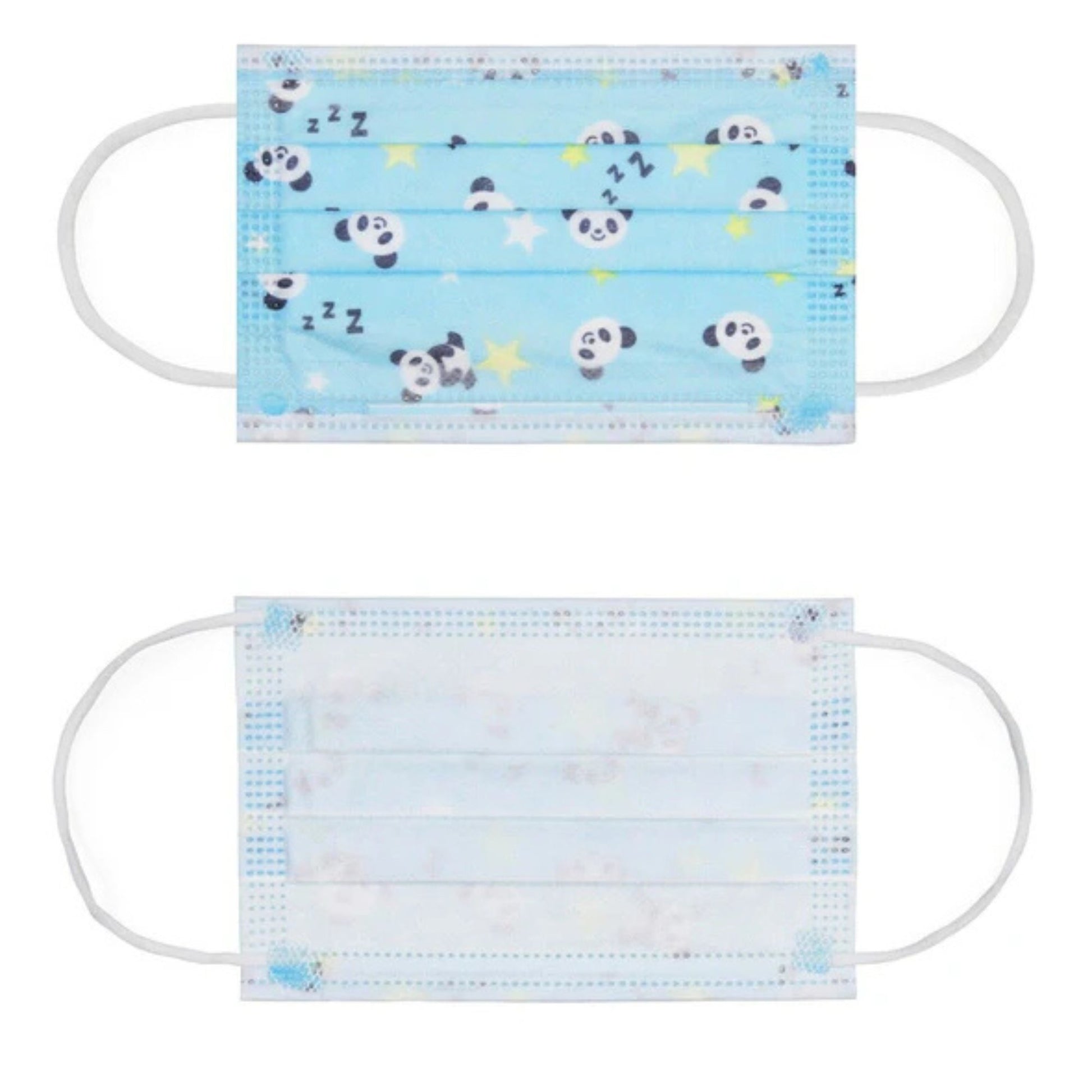 Panda Print Kids 3-Layer Face Masks
