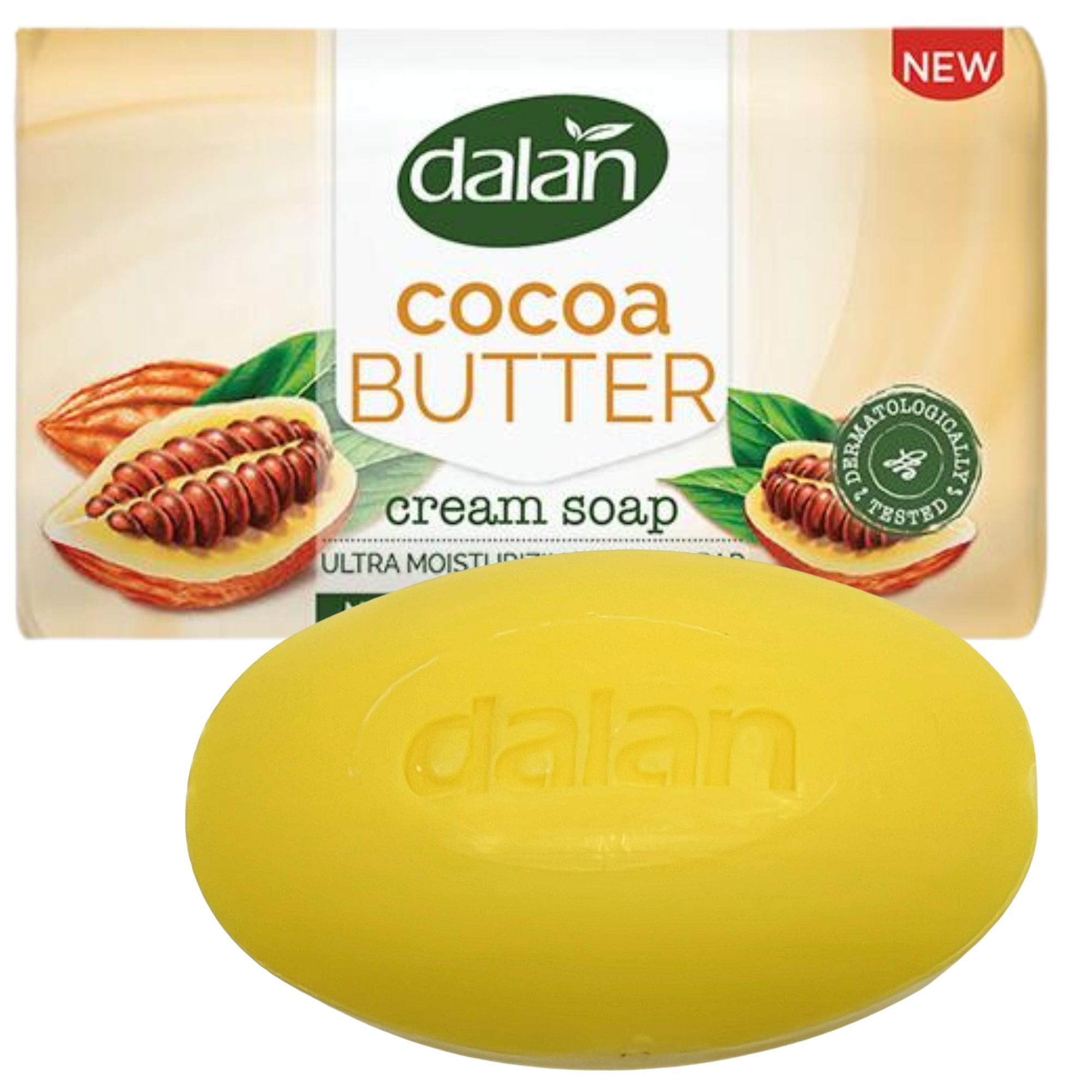 3.17oz Dalan Cocoa Butter Cream Soap Bar: 1 Bar Soap Bath Soap Bathroom main product image