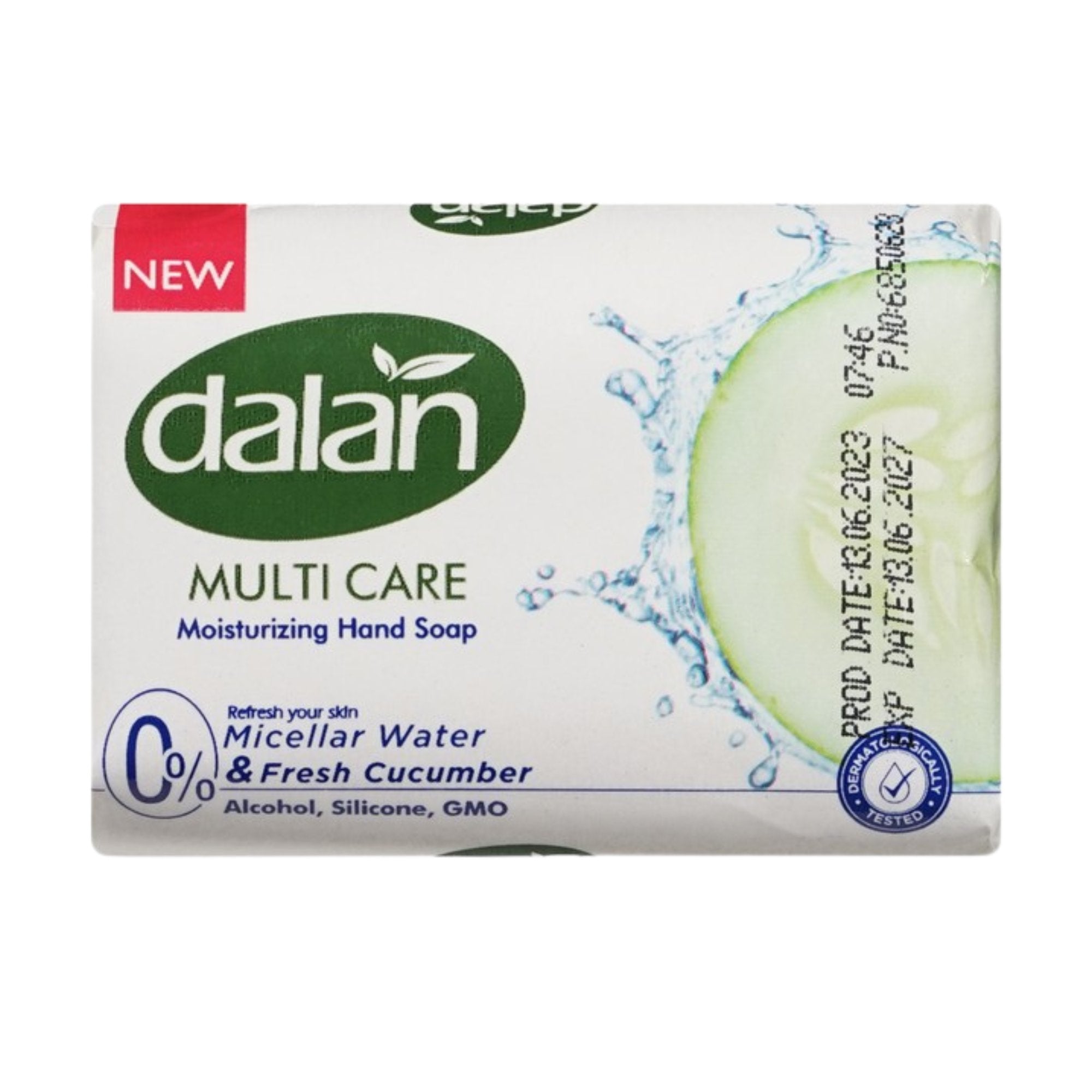 3.17oz Dalan Micellar Water & Fresh Cucumber Moisturizing Soap 1 Bar Soap Bath Soap Bathroom size and feature image