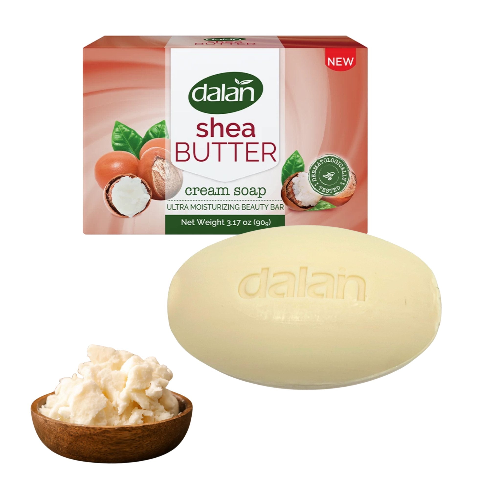 3.17oz Dalan Shea Butter Cream Soap Bar: 1 Bar Soap Bath Soap Bathroom product detail image