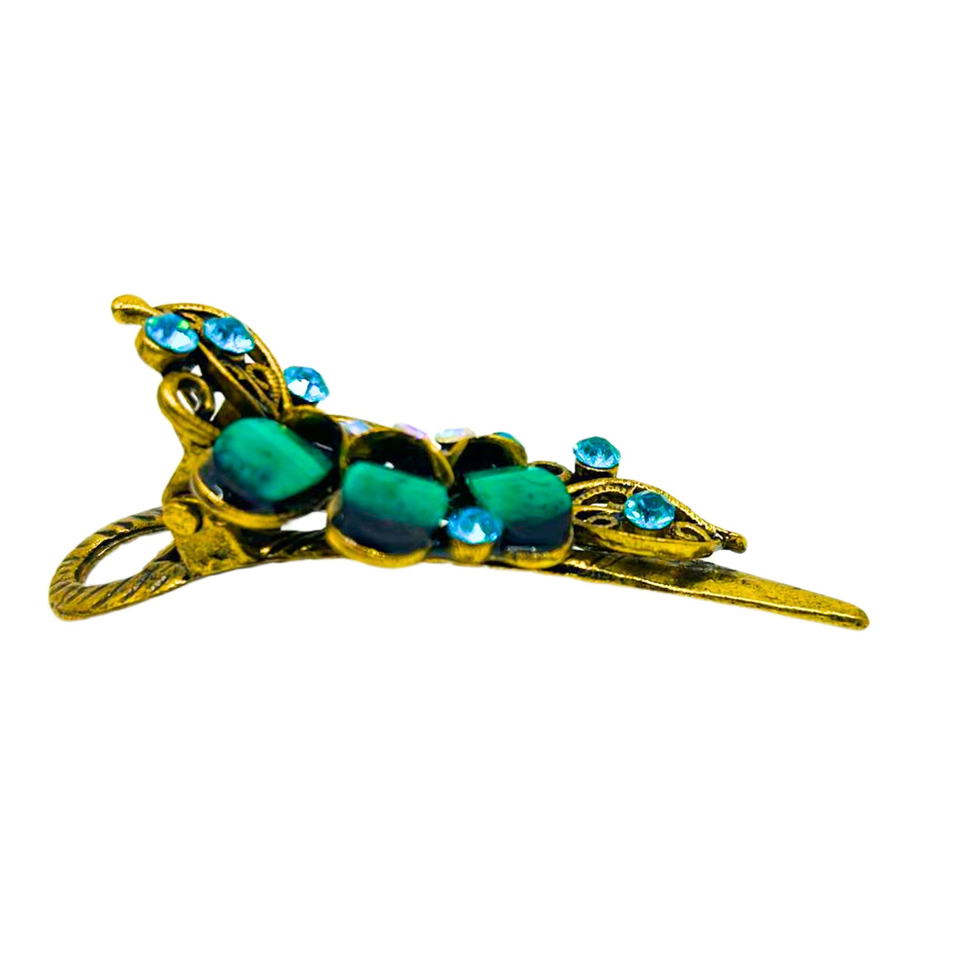 Vintage Hair Clip with Precious Stones
