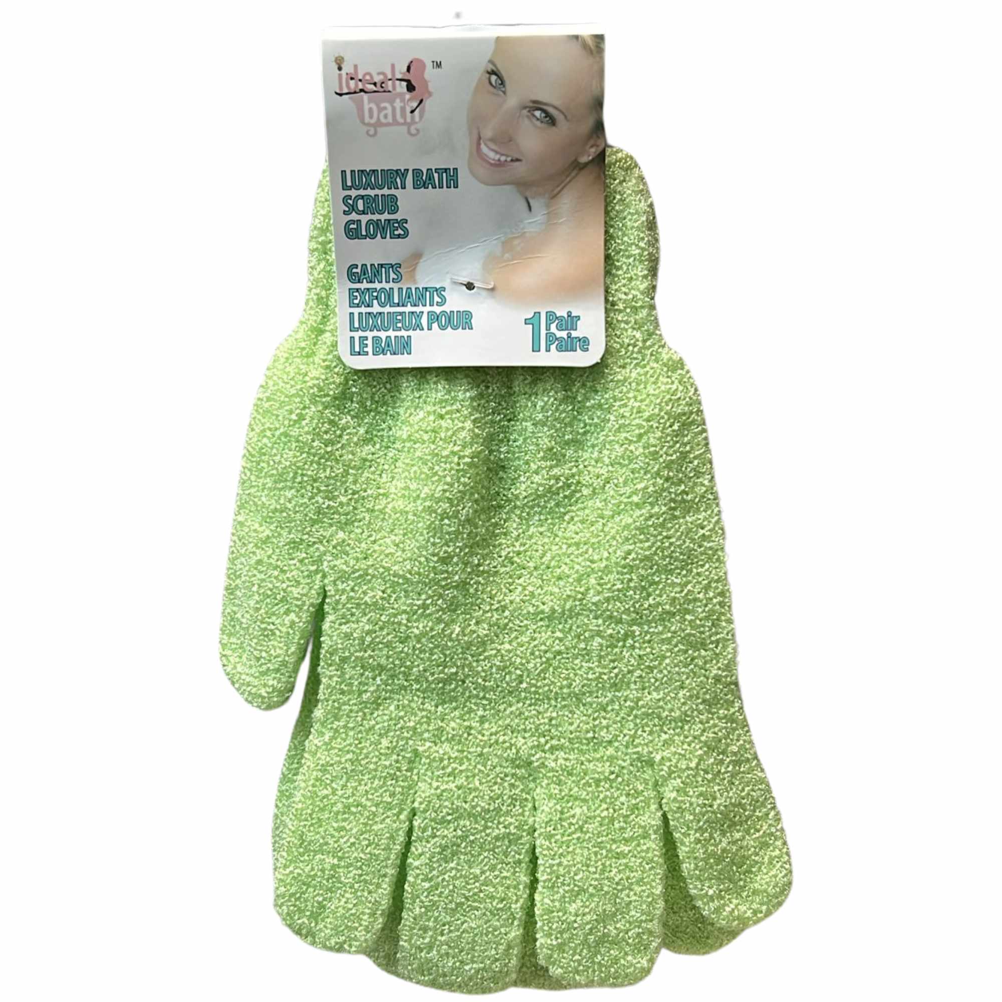 Luxury Bath Exfoliating Mitts Scrub Gloves: 1 Pair Bath Brushes Bath Essentials Bathroom product image 10