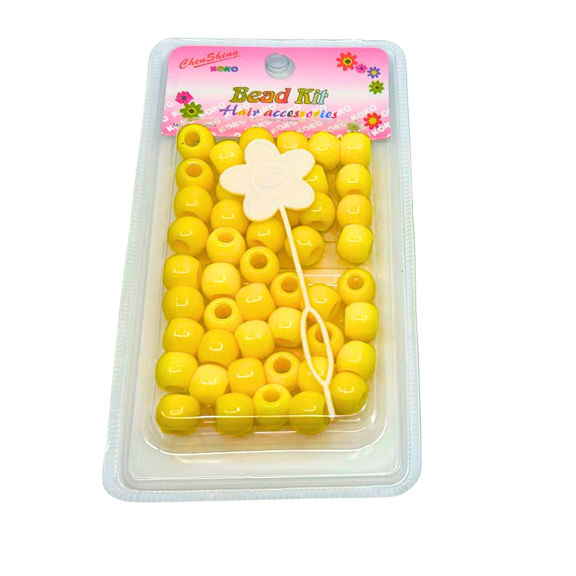 Deluxe Large yellow Bead Kit: 50 Pack Bead kit DIY main product image