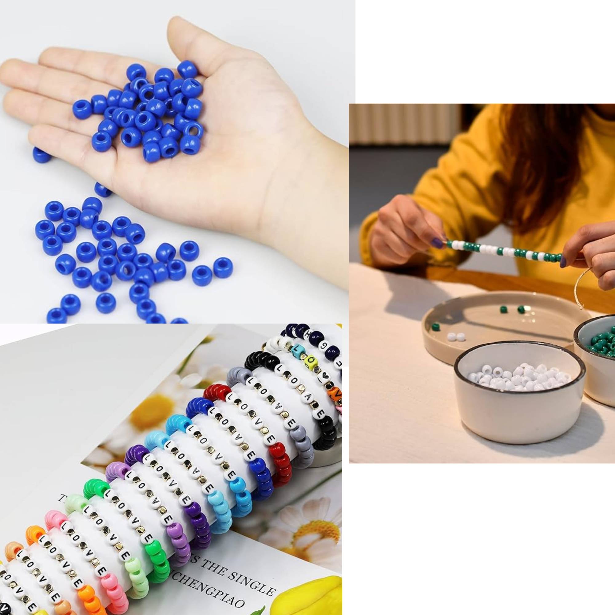 Deluxe Large Navy Blue Bead Kit: 50 Pack Bead kit DIY size and feature image