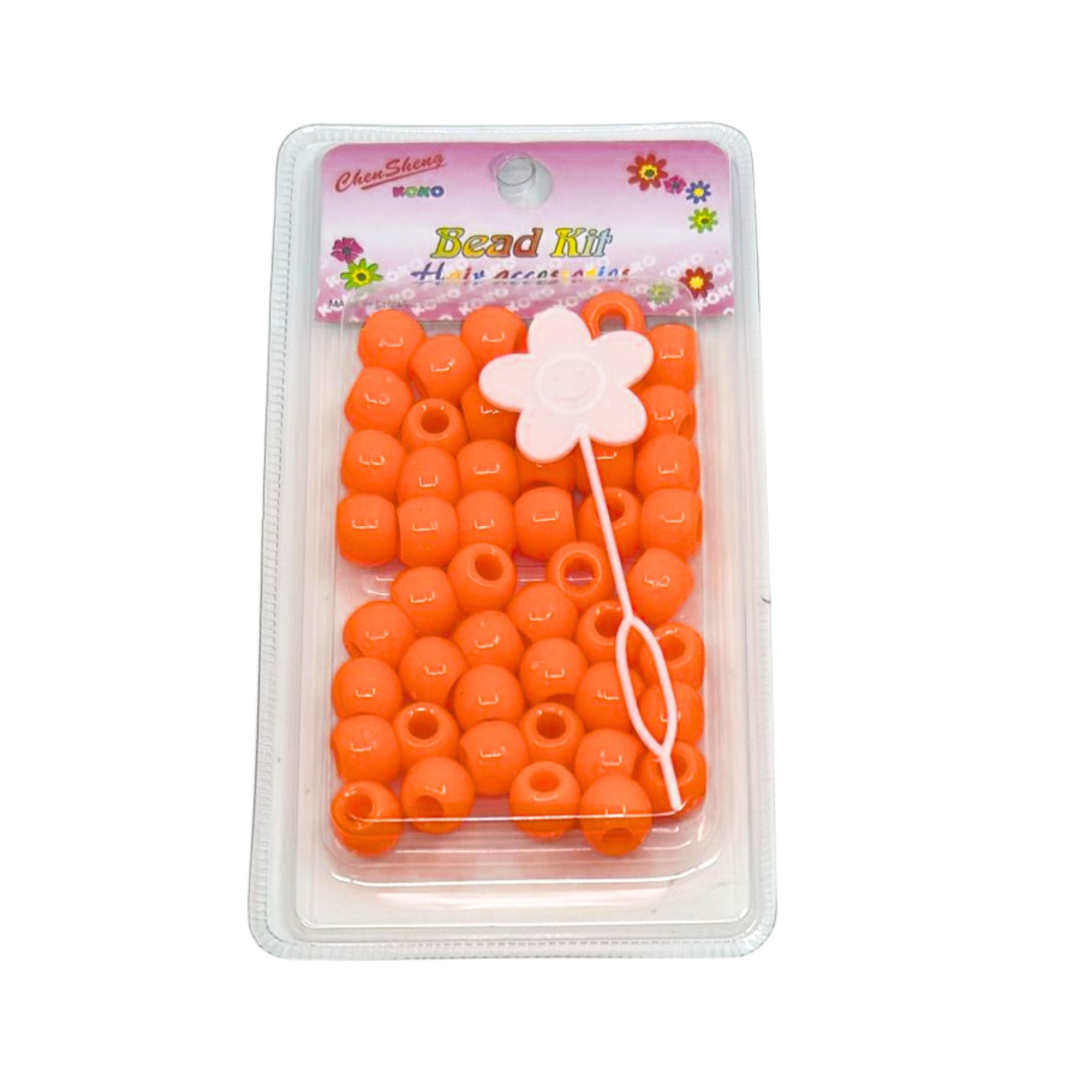 Deluxe Large Orange Bead Kit: 50 Pack Bead kit DIY main product image