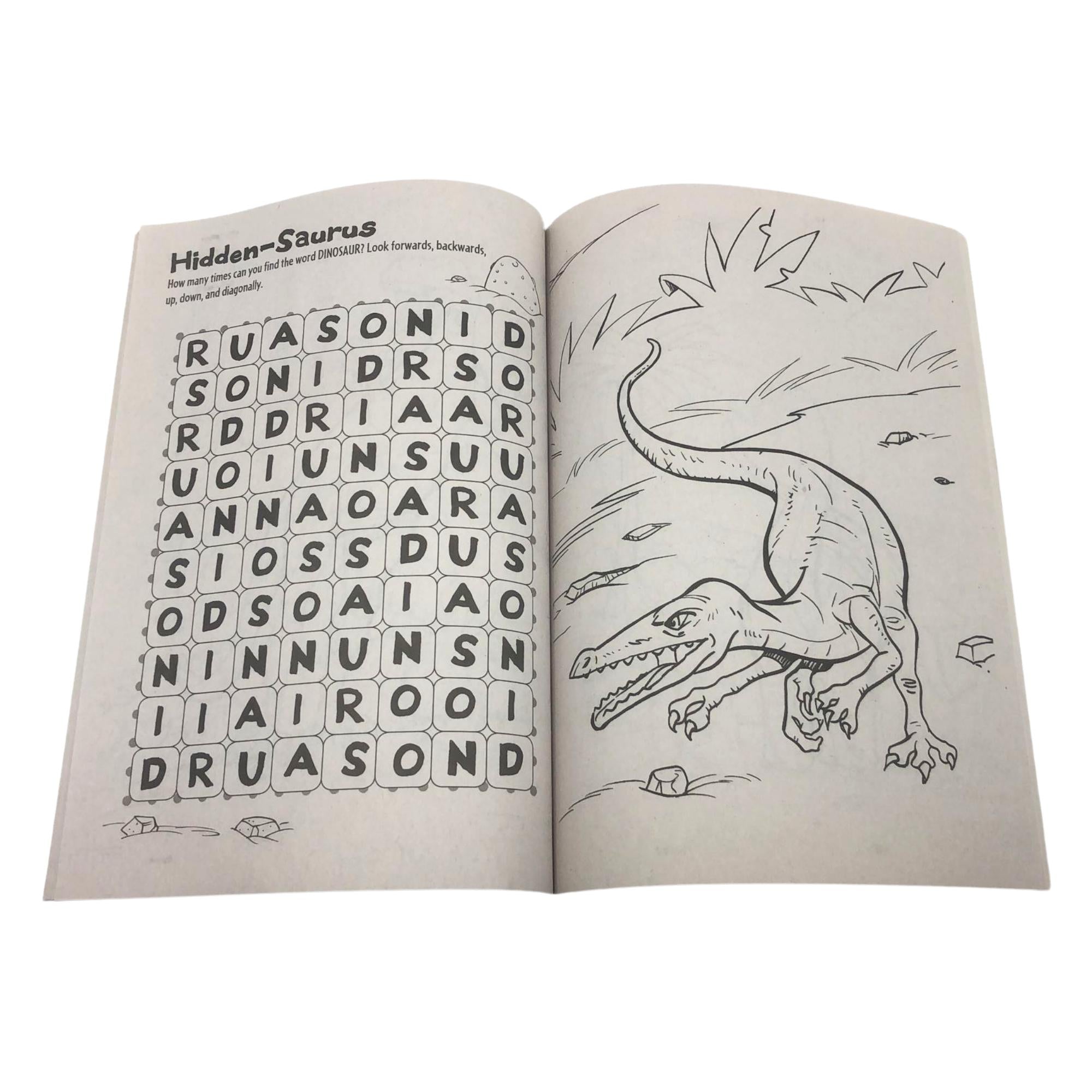 Dinosaurs Coloring and Activity Book for Kids – Roaring Fun with Prehistoric Puzzles and Pictures Coloring Books & Pads