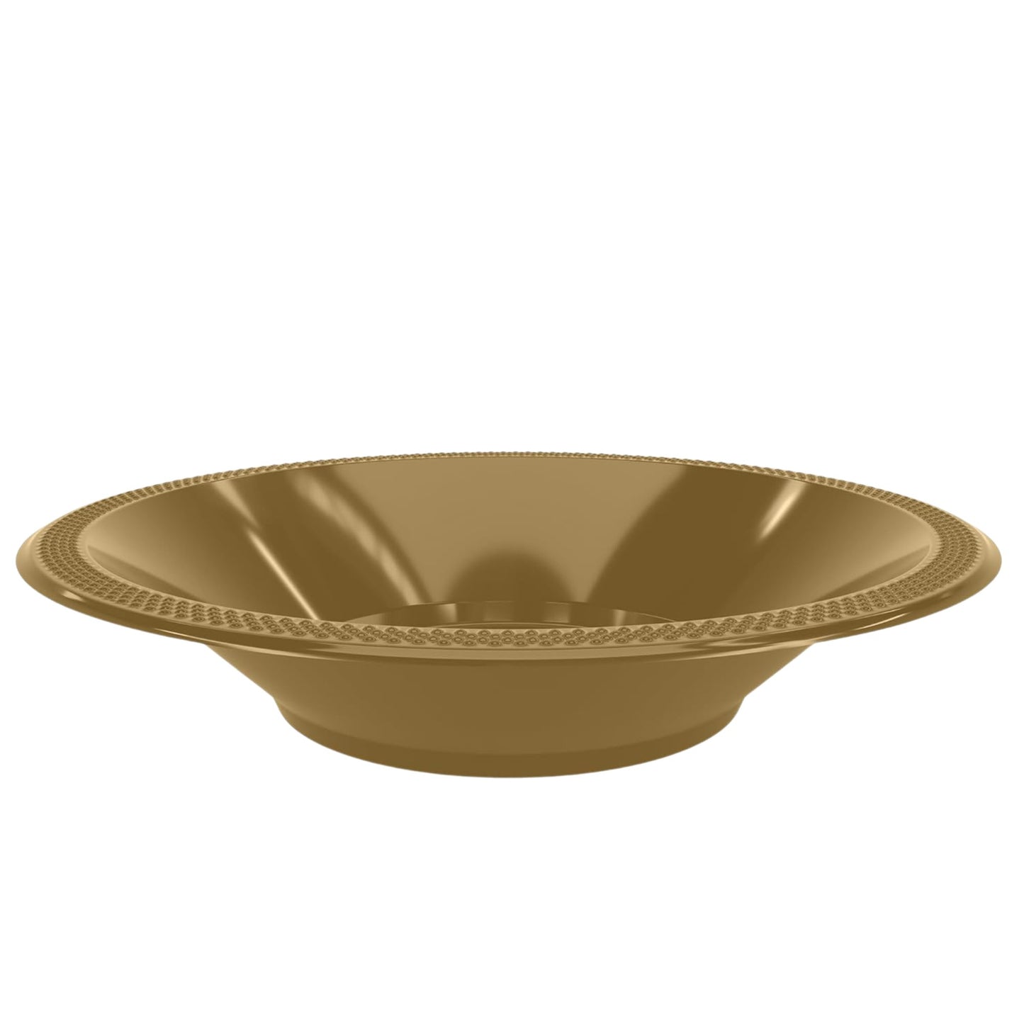 Disposable 15oz Gold Plastic Bowl