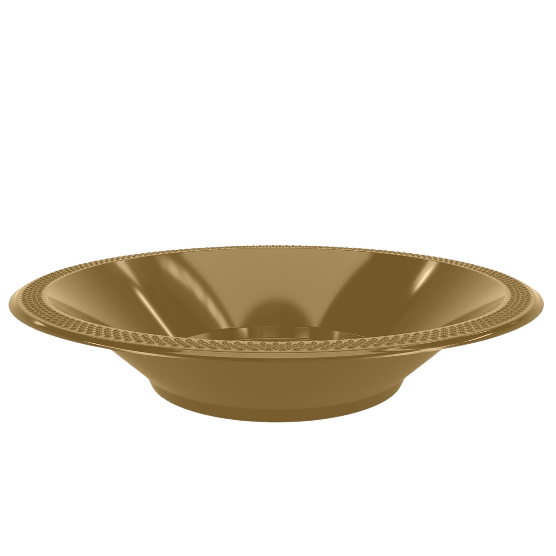 Disposable 15oz Gold Plastic Bowl