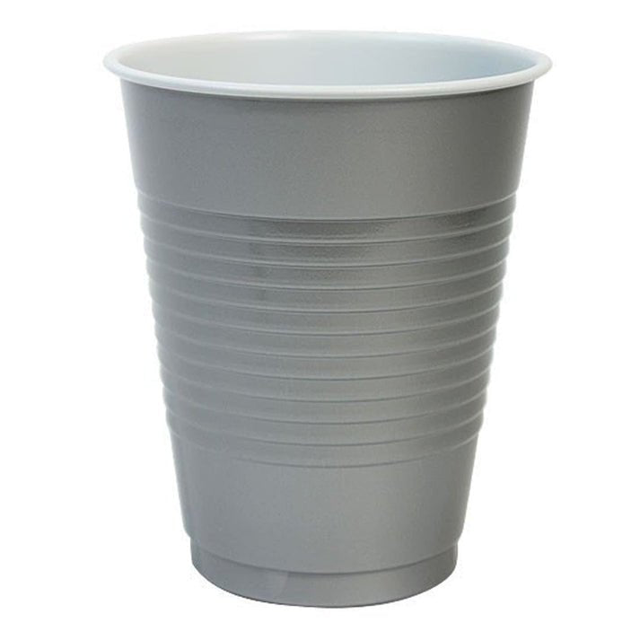 Disposable 18oz Silver Plastic Cups