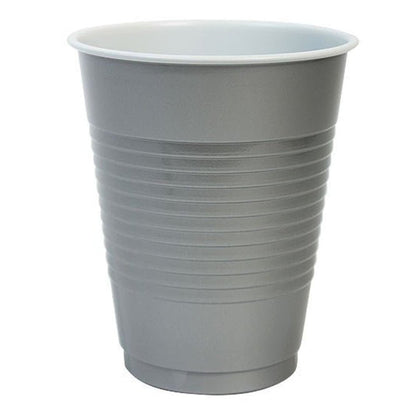 Disposable 18oz Silver Plastic Cups