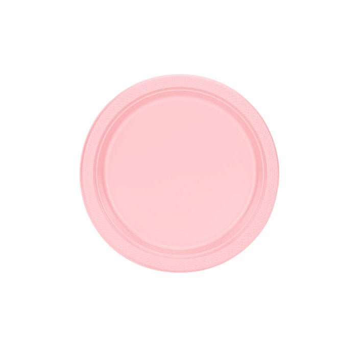 7" Pink Salad Plastic Plates: 6 Pack Kitchen Catalog, Disposable Plates main product image