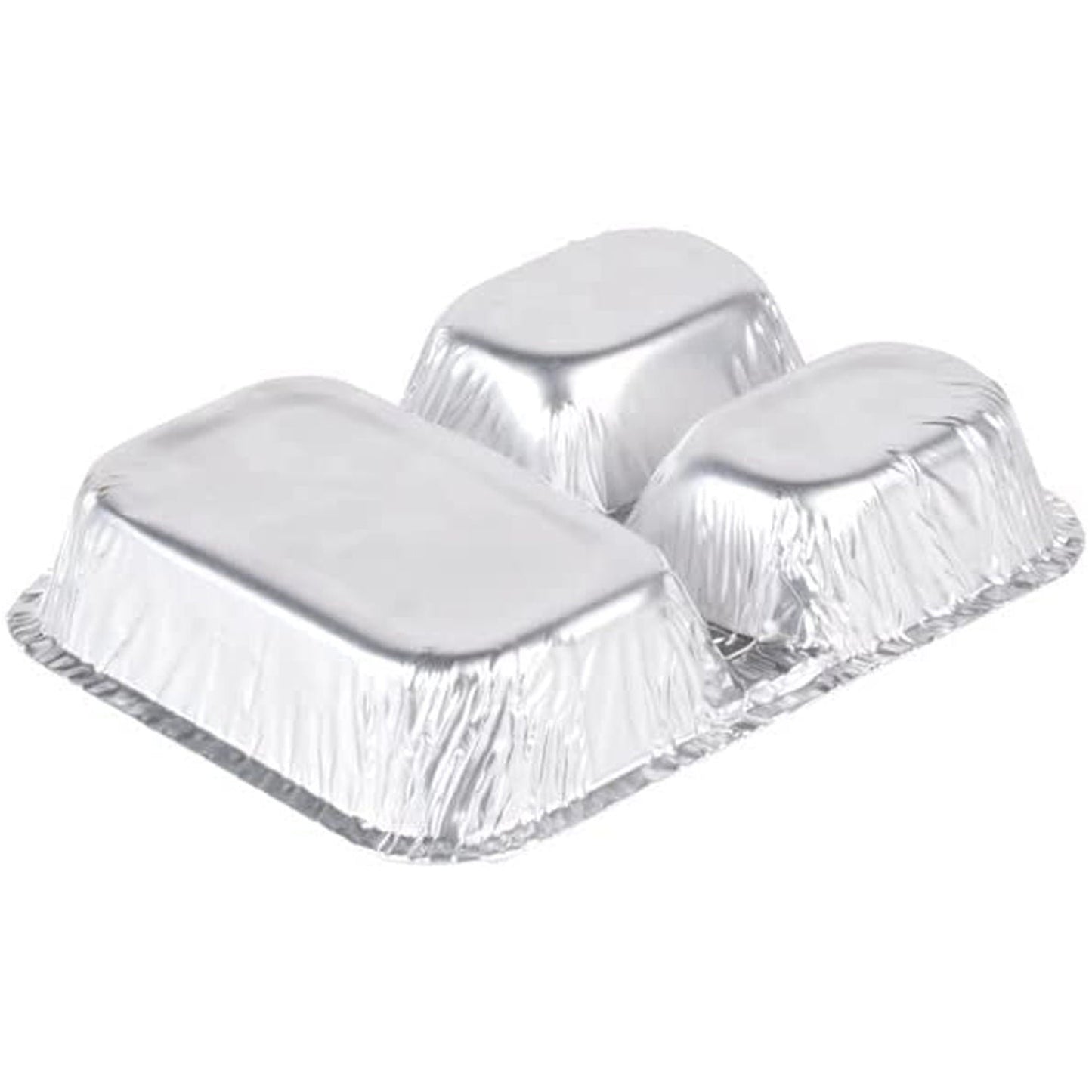 Disposable 3 Compartment Aluminum Dinner Foil Pan/Tray with Board Lids