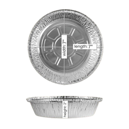 Disposable 7" Aluminum Foil Round Pans