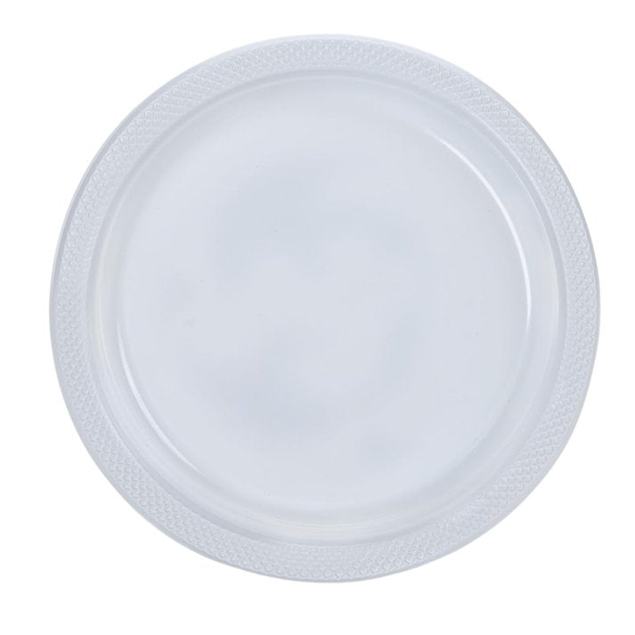 Disposable 9" Clear Diner Plastic Plates: 5 Pack Kitchen Catalog, Disposable Plates main product image