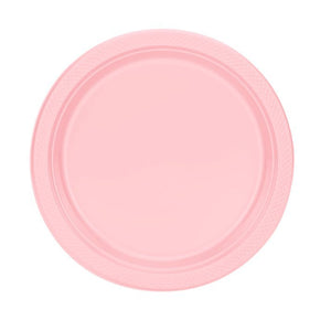 9" Pink Diner Plastic Plates: 5 Pack Kitchen Catalog, Disposable Plates main product image